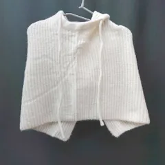 ◇ rectangle レクタングル ニット バックスリット 秋冬 おしゃれ バラクラバ アイボリー レディース E  【1309250010869】