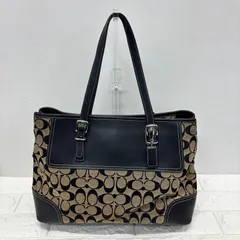 ◼︎ コーチ　キャンバス シグネチャー ハンドバッグ COACH