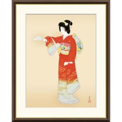 上村松園 序の舞 裏 小倉百人一首短歌あり - メルカリ