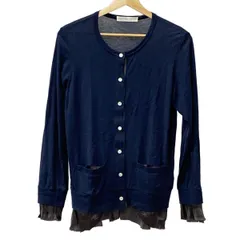 sacai luck(サカイラック) カーディガン サイズ2 M レディース - ダークネイビー×ダークグレー 長袖