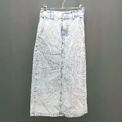 ◇ CLASSICAL ELF バックウエスト バックスリット ロング ストレート スカート サイズM ライトブルー系 レディース E  【1309250022015】