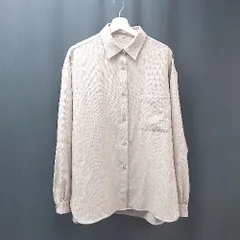 ◇ JEANASIS ジーナシス シンプル 無地 カジュアル 長袖 シャツ サイズF モカブラウン レディース E  【1309250020967】