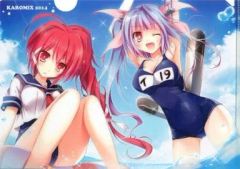 [중고] 동인 액세서리·소품계 [함대 이거 쿵~함이~] A4 클리어 파일 이19&이168(karory) C86/KAROMIX