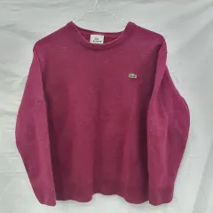 ラコステ バーガンディ ウール ニット 90