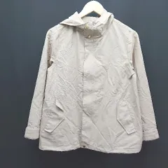 ◇ ROPE PICNIC フード付き フロントファスナー 両サイドポケット 無地 長袖 アウター サイズ38 ベージュ レディース E  【1309250028192】