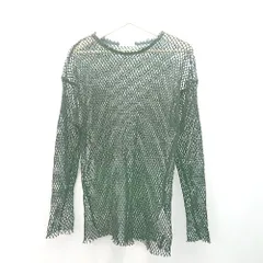 ◇ niko and… ポートネック プルオーバー メッシュ 無地 透け感あり 長袖 シャツ サイズFREE ブラック レディース E  【1309250027577】