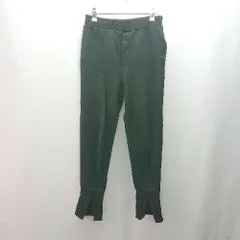 ◇ TANACANA ウエストゴム 無地 スリット ロゴ ジョガーパンツ 表記なし ブラック レディース E  【1309250031352】