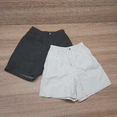 ◇ 《 COLZA コルザ まとめ売り2点セット サイズM/L デニム バックウエストゴム ショートパンツ レディース 》 E  【1309250031345】