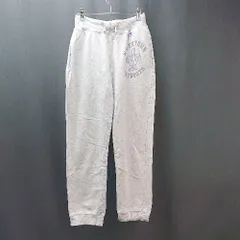 ◇ Champion チャンピオン ウエストゴム プリント ロゴ刺繍 ジョガーパンツ サイズXS グレー メンズ E  【1309250031208】