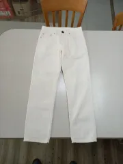 27 新品 BRANDED Kor テーパードフィット ホワイトデニム アイボリー 27-601