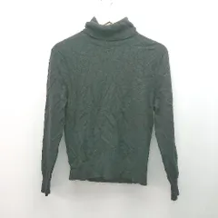 ◇ UNIQLO ユニクロ ハイネック ケーブル 起毛 ストレッチ シンプル 秋冬物 長袖 ニット サイズM ブラック レディース E  【1309250036234】