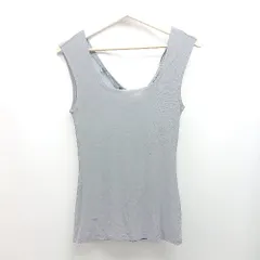 ◇ Abahouse Devinette スリーブレス ノースリーブ 無地 ワントーン タンクトップ 表記なし グレーカーキ レディース E  【1309250039013】のサムネイル