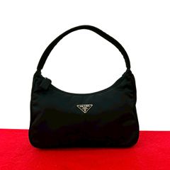 極 美品 希少品 PRADA プラダ 三角ロゴ サフィアーノ レザー 本革 2way