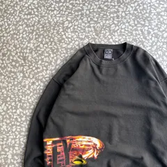 Oakley / 90-00's flame bob head sweat オークリー　アメリカ製　ボブヘッド　スウェット　フレームデザイン　ストリート　横ノリ