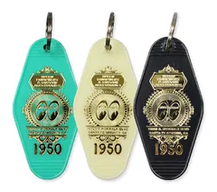 ムーンアイズ キーホルダー おしゃれ メンズ レディース ホテル キーリング モーテル 鍵 車 バイク アメリカ アメリカン雑貨 MOONEYES MOON Equipped ホテルキータグ 