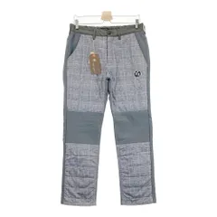 サイズ：M ROUGH&SWELL ラフアンドスウェル 2024年モデル 裏起毛 中綿パンツ グレンチェック柄 グレー系 [240101587527] ゴルフウェア メンズ ストスト