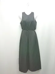 ◇ UNIQLO ユニクロ 無地 ノースリーブ 薄手 シンプル ロング ワンピース サイズS ブラック レディース E  【1309250042808】