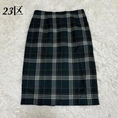 23区】LOCHCARRON タータンチェックスカート ネイビー系 30 - メルカリ
