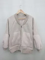 ◇ w closet リバーシブル スウェード調 ボア 長袖 ジャケット ブルゾン ピンクベージュ レディース P  【1310020000362】