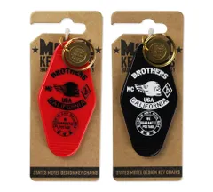 モーテルキーホルダー キーホルダー おしゃれ アメリカン メンズ レディース アンティーク レトロ 車 バイク ホットロッド アメリカン雑貨 BROTHERS 