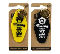 モーテルキーホルダー キーホルダー おしゃれ アメリカン メンズ レディース アンティーク レトロ 車 バイク 猿 アメリカン雑貨 MONKEY 