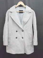 ◇ URBAN RESEARCH アーバンリサーチ 定番 シンプル 長袖 ピーコート サイズF グレー レディース P  【1310020007057】