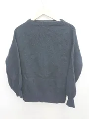 ◇ PLST プラステ ボートネック ウール シンプル 長袖 ニット セーター サイズＭ ネイビー レディース P  【1310020006197】