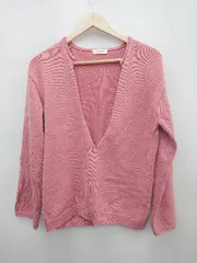 ◇ BEAUTY & YOUTH UNITED ARROWS 無地 スキッパー チュニック 長袖 ニット セーター ピンク レディース P  【1310020014444】