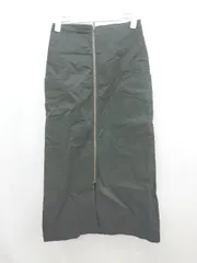 ◇ CAPRICIEUX LE'MAGE フロント ファスナー スリット 秋冬 ロング タイト スカート サイズF ブラック レディース P  【1310020016110】