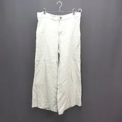 ◇ DAMA collection バックウエストゴム フロントファスナー カジュアル ワイドパンツ サイズLL グリーン レディース E  【1310050002053】のサムネイル