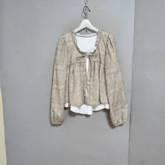 裏側ブラウス バイカラー ブラウス F n1704