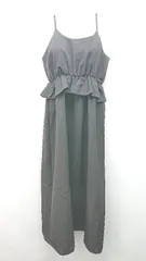 ◇ Rady カジュアル フリル ペプラム シンプル ロング丈 ワンピース サイズS ブラック レディース E  【1310050009687】