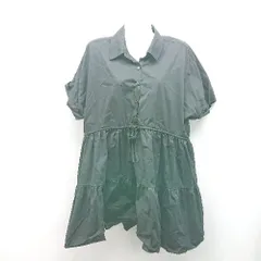 ◇ ZARA ザラ カジュアル 丈長め シンプル モノトーン 半袖 シャツ カットソー サイズM ブラック レディース E  【1310050009625】