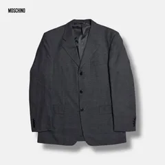 MOSCHINO ウールテーラードジャケット グレー 48Rのサムネイル