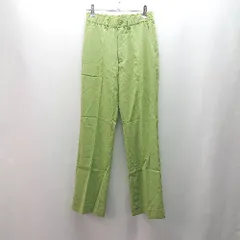 ◇ JEANASiS ウエストゴム フロントファスナー センタープレス ストレートパンツ サイズS ライトグリーン レディース E  【1310050012250】