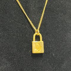 Dior ヴィンテージ】Dior ネックレス ゴールドカラー CDロゴ - メルカリ