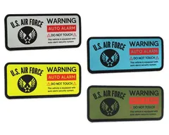 セキュリティ ステッカー ミリタリー USエアフォース US AIR FORCE アメリカ空軍 アメリカン おしゃれ かっこいい 車 バイク マーク ロゴ アメリカン雑貨 ミラー 