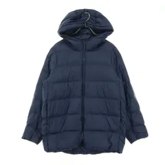 美品 UNIQLO ユニクロ 長袖 ウルトラライトダウンジャケット 150 ネイビー キッズ 古着