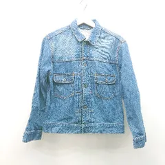 ◇ Samansa Mos2 ボタン ステッチ 胸ポケット カジュアル オシャレ 長袖 デニムジャケット サイズM ブルー レディース E  【1310130002812】のサムネイル