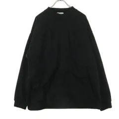 美品 TAKEO KIKUCHI タケオキクチ 長袖 ベロア トレーナー L ブラック メンズ 古着