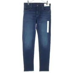 未使用 UNIQLO JEANS ユニクロジーンズ コットン スリムフィット ストレートデニムパンツ w30 ブルー メンズ 古着