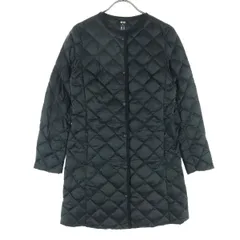 美品 UNIQLO ユニクロ 長袖 ダウンコート XS ブラック レディース 古着