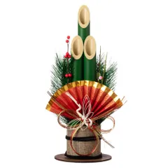 正月飾り　門松　中 (K11370)　玄関スペースに気軽に飾れる室内用置き飾り