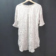 ◇ Simplicite シンプリシテェ ボタン 薄手 透け感 ストレッチ シンプル 半袖 カットソー 表記なし ベージュ レディース E  【1310130003642】