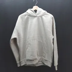 ◇ american holic フーディー プルオーバー スウェット フロントポケット 長袖 パーカー サイズM ベージュ レディース E  【1310130005493】