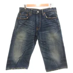リーバイス Levi's 501 ハーフパンツ W30 インディゴブルー ハーフ丈 色落ち ボタンフライ /YJ ■GY61