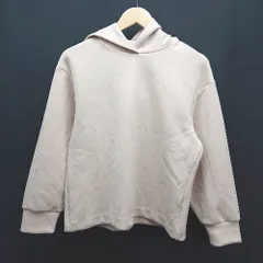 ◇ UNIQLO ユニクロ フーディー ストレッチ性 無地 シンプル カジュアル 長袖 パーカー サイズL ピンク レディース E  【1310130007480】