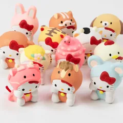 ハローキティ開運占い　十二支コンプリートセット　はろうきてぃ　陶製の人形の中に占いが入っています