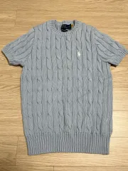 ポロラルフローレン 半袖ニット ブルー m