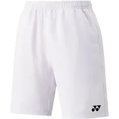 【新品】【Lサイズのみ】YONEX（ヨネックス）ユニハーフパンツ(スリムフィット) ゲームパンツ UVカット 吸汗速乾 制電 アクティブウェア 　ホワイト 15048-011-L